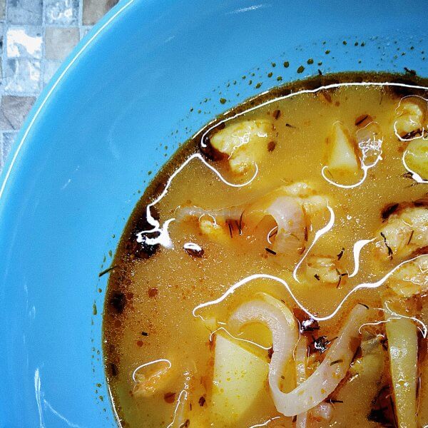 Portuguese fish soup