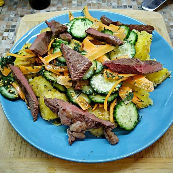 Pickled Vegetables Beef Salad